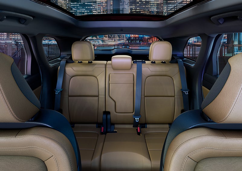 The spaciousness of the second row of the 2023 Lincoln Corsair® SUV is shown. | All Star Lincoln in Prairieville LA