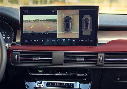 The large center touchscreen of a 2023 Lincoln Corsair® SUV is shown. | All Star Lincoln in Prairieville LA